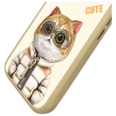 7. Nimmy Cool&Cute 2.0 Katzenhülle für iPhone 16 - Grün