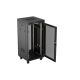 16. LANBERG Bodenschrank 19" 24U 600x600 Schwarz, perforierte Tür, LCD (flach verpackt) V2