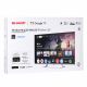 23. SHARP 55JP7265E QLED 55" 4K Ultra HD Google TV Dolby Digital Plus Schwarz