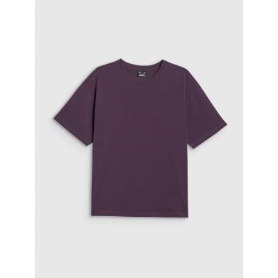 8. Damen-T-Shirt, locker geschnitten, einfarbig, Größe 4F 4FRAW25TTSHF3624-50S