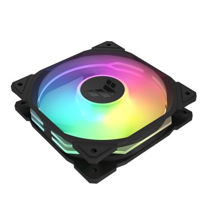 4. ASUS TUF GAMING TR120 ARGB 3-in-1 Schwarzes Computergehäuse mit integriertem 12 cm Luftkühler