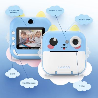 4. LAMAX InstaKid2 Plus Kinderkamera, Blau