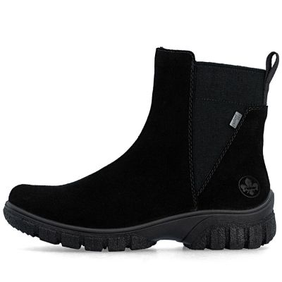 9. Wasserdichte, komfortable Damen-Lederboots in Schwarz – Rieker 7269-00