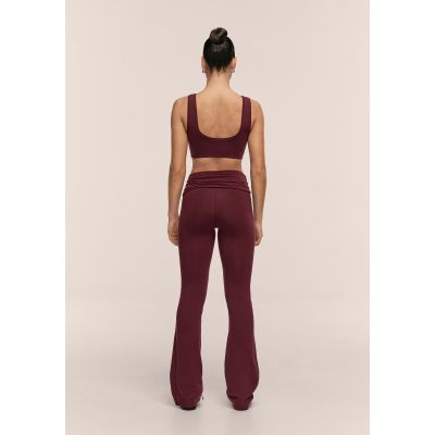 4. CASALL Sublime Folded Flare Pants, Burgundy
