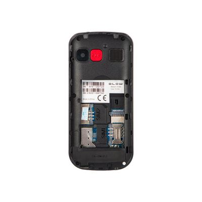 3. BLOW Seniorentelefon mit Standfuß S18D schwarz