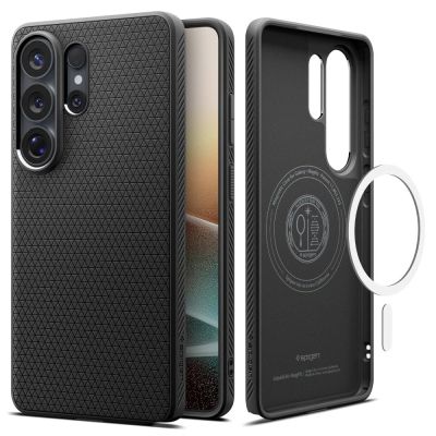 2. Spigen Liquid Air Mag MagSafe Hülle für Samsung Galaxy S26 Ultra – Schwarz