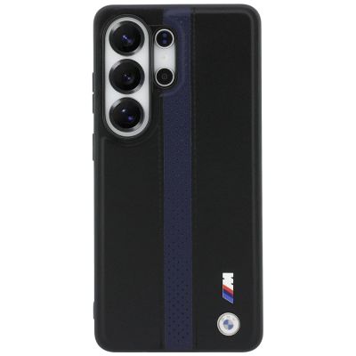 3. BMW MagSafe Hülle mit perforiertem Streifenlogo für Samsung Galaxy S26 Ultra – Blau