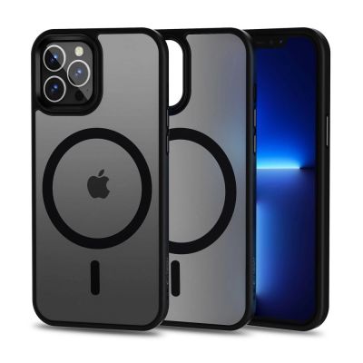 Tech-Protect MagMat MagSafe Hülle für iPhone 12 / 12 Pro – Mattschwarz