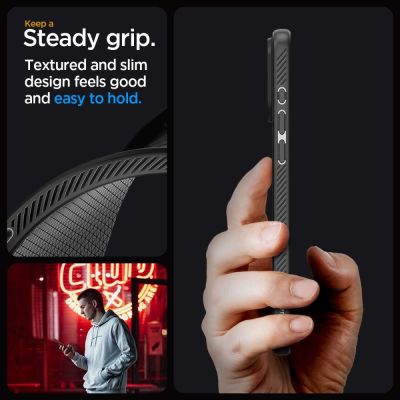 12. Spigen Liquid Air Hülle für iPhone 15 Pro – Mattschwarz