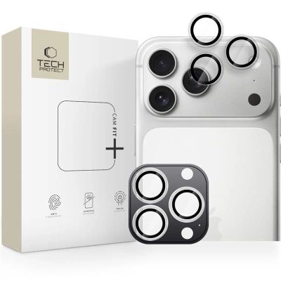 Tech-Protect Camring Fit+ Kameraabdeckung für iPhone 14 Pro / Max / 15 Pro / Max / 16 Pro / Max / 17 Pro / Max – Transparent