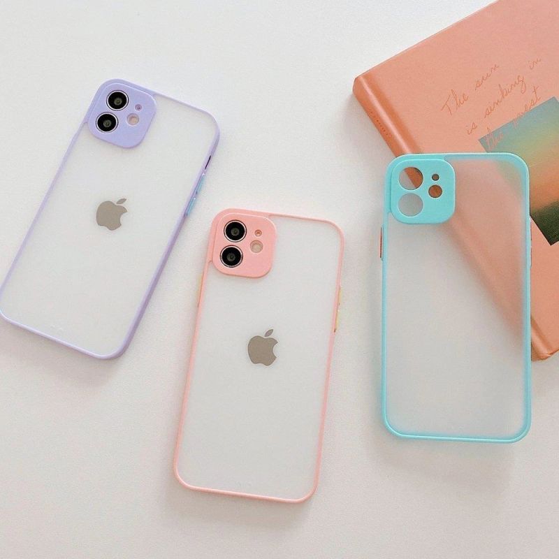 3. Milky Case Flexible, transparente Silikonhülle für Samsung Galaxy A42 5G Pink