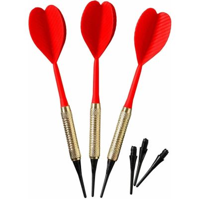 3. DARTS PLASTIK-DARTS 3 STÜCK SICHER BEST SPORTING - GELB