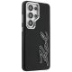 4. Karl Lagerfeld Schutzhülle mit genarbtem Logo aus Metallharz für Samsung Galaxy S26 Ultra – Schwarz