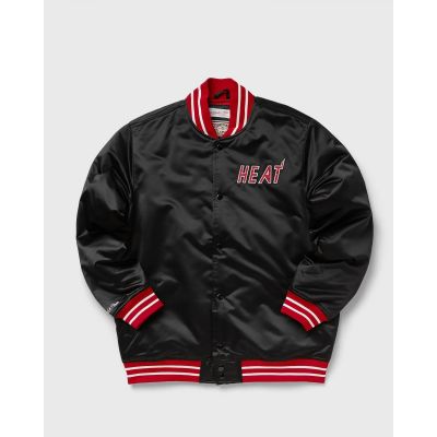 6. Mitchell & Ness NBA Schwergewicht Satinjacke Miami Heat M OJBF3413-MHEYYPPPBLCK
