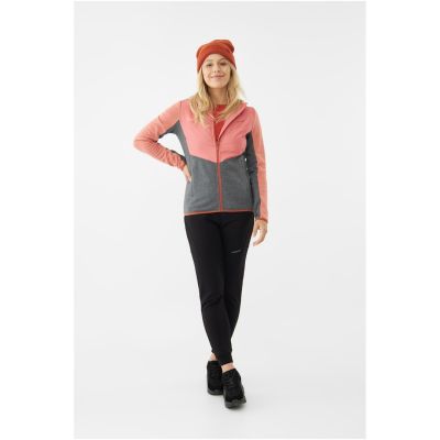 VIKING Creek Hoodie Bambus-Damenjacke mit Kapuze und Reißverschluss, Pink XL