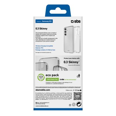3. SBS Skinny Cover für Samsung Galaxy S25 – Transparent