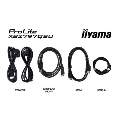 23. iiyama ProLite XB2797QSU-B1 Computermonitor 68,6 cm (27") 2560 x 1440 px Quad HD LED Schwarz