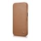 7. iCarer CE Premium Leather Folio Case iPhone 14 Plus Magnetic Flip Leather Folio Case MagSafe braun (WMI14220715-BN)