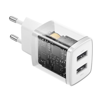 5. Baseus Compact Ladegerät 2x USB 10,5W weiß (CCXJ010202)