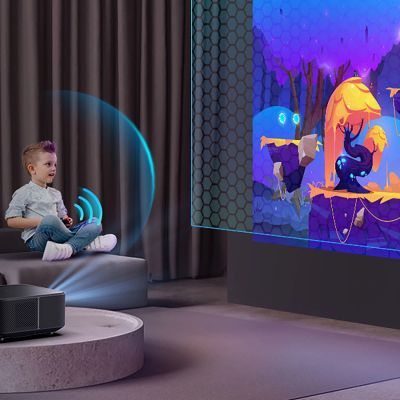 13. Yaber K3 Pro LCD FullHD 1080p Multimedia-Projektor mit JBL-Lautsprechern und Subwoofer - Schwarz