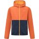VIKING Creek Hoodie Bambus-Herrenjacke mit Reißverschluss und Kapuze, Orange, Größe S