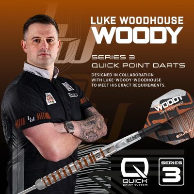 7. Harrows LUKE WOODHOUSE SERIE 3 90% Stahlspitzen-Darts