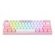 6. REDRAGON K617-RGB Fizz RGB Weiß/Pink USB-Tastatur Pink, Weiß