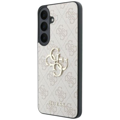 2. Guess Leder-Schutzhülle mit Metalllogo für Samsung Galaxy S26 FE – Rosa
