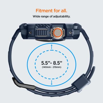 32. Spigen Rugged Armor Pro Hülle für Apple Watch Ultra 1/2 (49 mm) – Marineblau