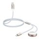 6. Joyroom 2-in-1- Lightning -Kabel und induktives Ladegerät für Apple Watch 1,5 m weiß (S-IW012)