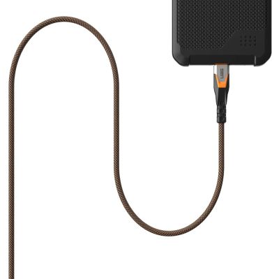 3. UAG SRGE - USB-C - USB-C-Kabel, USB 3.2 Gen2 240W/20Gbps, 75 cm (schwarz/orange)