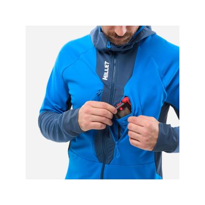 3. Herren-Skijacke MILLET M PIERRAENT HOODIE blau
