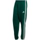 2. adidas Essentials 3-Streifen Fleecehose für Herren, schmal zulaufende Bündchen, Grün, KY4129