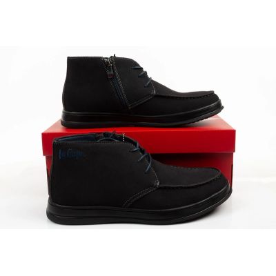 8. Lee Cooper Herrenschuhe, elegante Leder-Ankle-Boots mit Reißverschluss