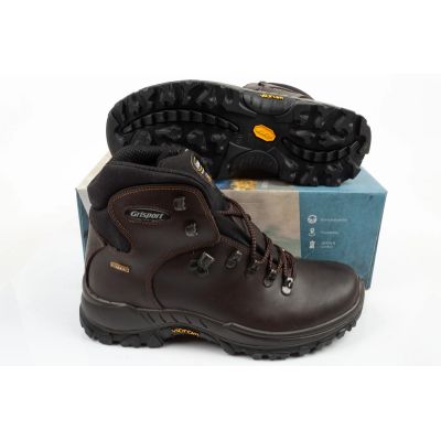 9. Grisport Herren-Trekkingschuhe, knöchelhoch, aus marronefarbenem Leder, wasserdicht