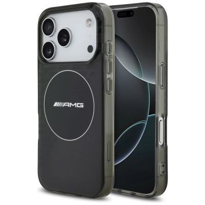 AMG Double Layer Transparent Smocked MagSafe Case für iPhone 17 Pro - Schwarz