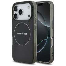 AMG Double Layer Transparent Smocked MagSafe Case für iPhone 17 Pro - Schwarz