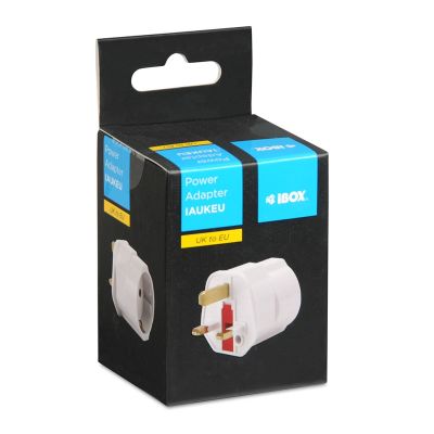 3. IBOX-Adapter IAUKEU-Netzsteckdose UK auf EU