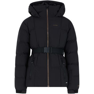 Gesteppte Ski-/Snowboardjacke mit Kapuze und Reißverschluss für Kinder PROTEST Prtsani, schwarz
