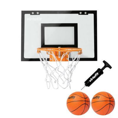 3. VIRTUFIT PRO MINI-BASKETBALL-BACKBOARD MIT 2 BÄLLEN UND PUMPE - SCHWARZ