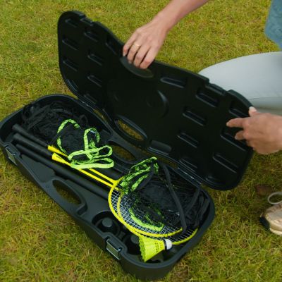 20. VIRTUFIT 2-IN-1 TRAGBARES BADMINTON- UND TENNISSET - INKLUSIVE TASCHE UND SCHLÄGER