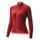 Rockbros YPW065 TVI Damen-Radtrikot mit langen Ärmeln, Herbst/Winter, Größe L – Rot