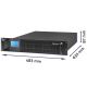 9. USV-Rack Qoltec Reiner Sinus LCD 3000VA 2400W Notstromversorgung