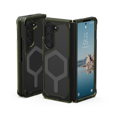 7. UAG Urban Armor Gear Plyo Pro Hülle | Samsung Galaxy Z Fold5 | olivgrün (transparent)/spacegrau