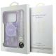 8. Guess IML Flowers Pearl Strap MagSafe Hülle für iPhone 18 Pro / 17 Pro – lila