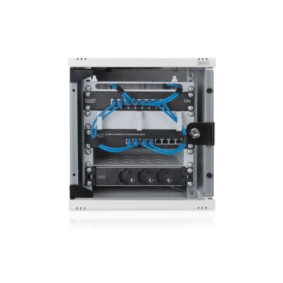 9. Rack-Schrank DIGITUS DN-10-05U-1 254 mm (10") - 312 x 300 mm (B x T) Weiß