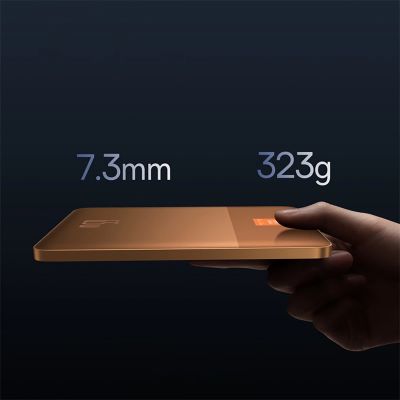 12. Baseus Blade2 12000mAh 65W Powerbank mit Digitalanzeige (mit Baseus Mini White Series USB-C - USB-C 100W (20V/5A) 50cm weißes Kabel) - Orange