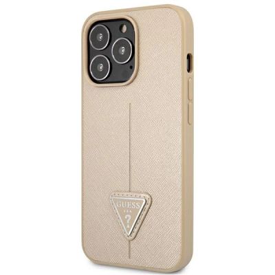 2. Guess GUHCP13LPSATLE iPhone 13 Pro / 13 6.1" beige/beige Hardcase SaffianoTriangle Logo