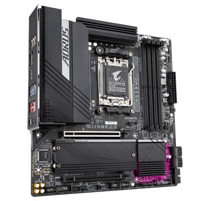 3. Gigabyte B650M AORUS ELITE Motherboard (B650, AM5, mATX, DDR5)