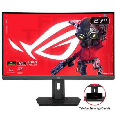 14. ASUS XG27WCS Monitor 68,6 cm (27 Zoll) 2560 x 1440 Pixel Wide Quad HD Schwarz